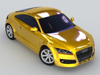 Free Audi TT 2006 3D model with detailed exterior, available for free download