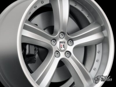 High poly Artega GT rim 3D model in multiple formats with textures and materials