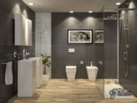 Bathroom 65 highpoly 3D model, customizable materials, suitable for high-end renderings and animations, with multiple import formats and real-world scale