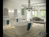 Bathroom 87 highpoly 3D model, customizable materials, suitable for high-end renderings and animations, with multiple import formats and real-world scale.